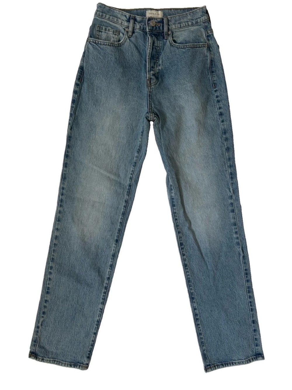 PacSun High-Rise “Dad Straight” Jeans Light Blue 24 Classic Straight Leg Denim